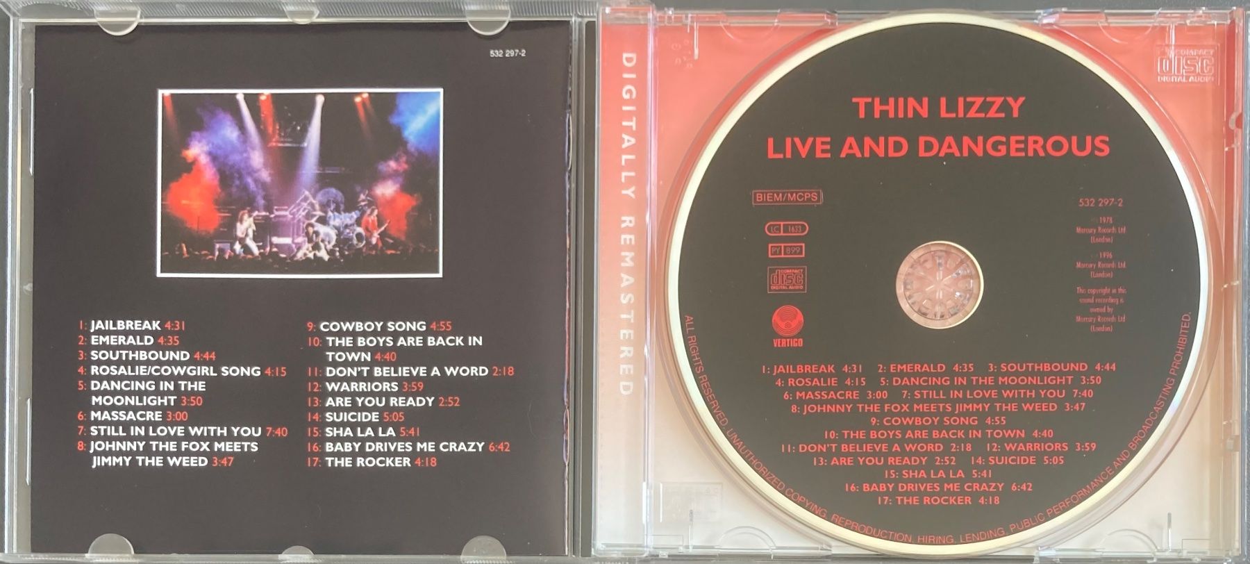 CDs: THIN LIZZY - LIVE AND DANGEROUS – D'occasion à Poliez-Pittet par Newtown-Records 2