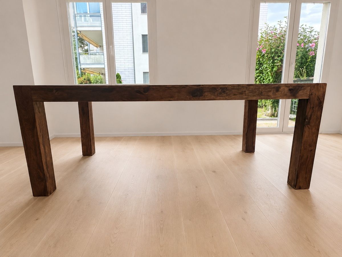 Tables: Wunderschöner Esstisch aus Echtholz – D'occasion à Bottighofen par Tonic1977 2