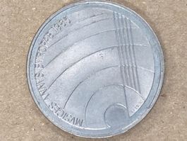 SVIZZERA 5 FR MONETA COMMEMORATIVA 1985 EUROPA usata
