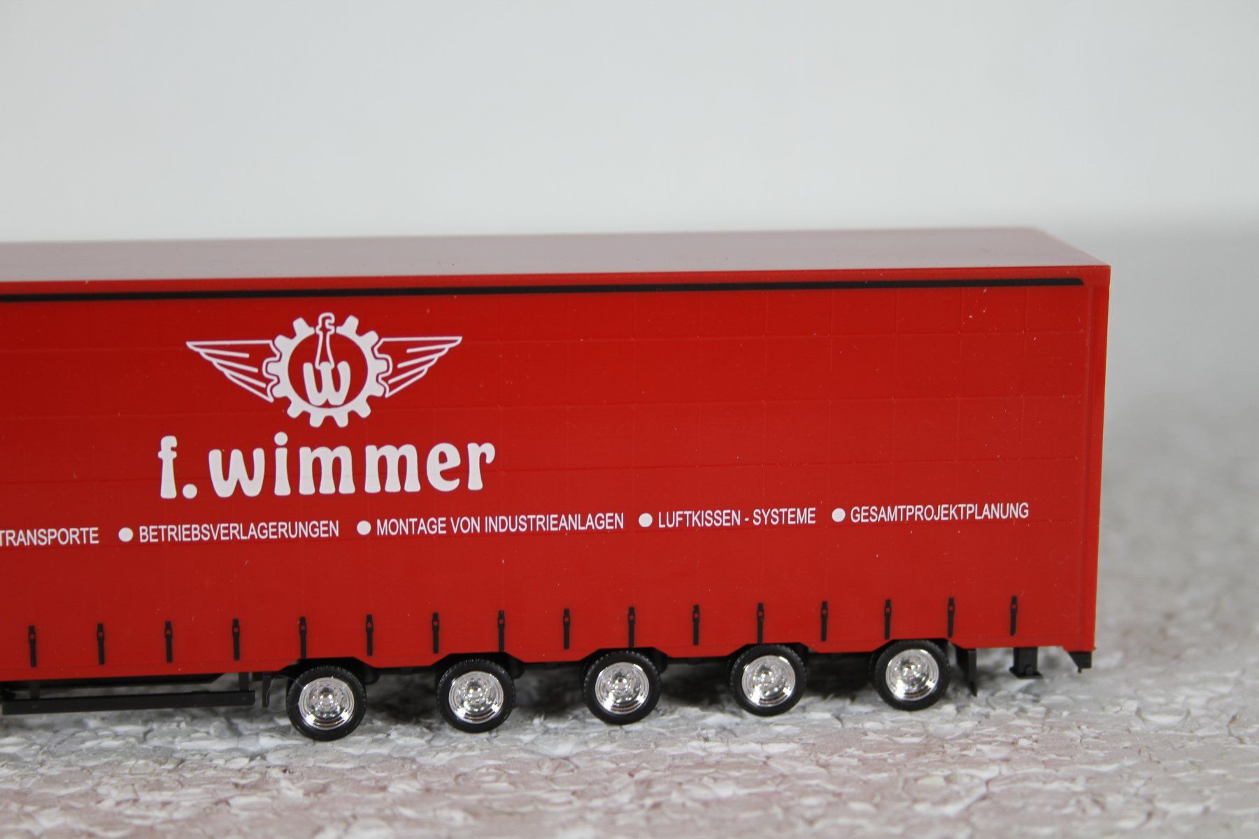 Herpa Modellini d'auto: Herpa MAN Sattelzug Schwerlastzug Wimmer – Usato da Triesen venduto da gleis8 3