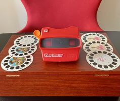 Vintage View-Master 3D rot, mit Disney: Toy Story & Barbie 