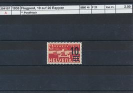 1935 Flugpost - 10/20 Rp., ** postfrisch
