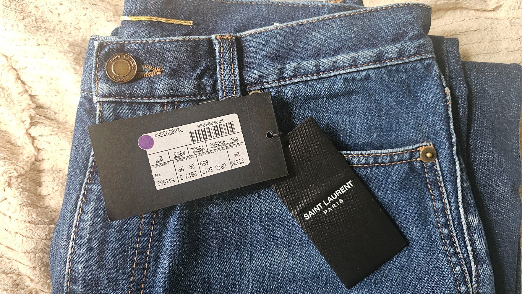 Saint Laurent Jeans: Saint Laurent Denim Jeans taille 27 – Nuovo (secondo la descrizione) da Etoy venduto da angi020 3