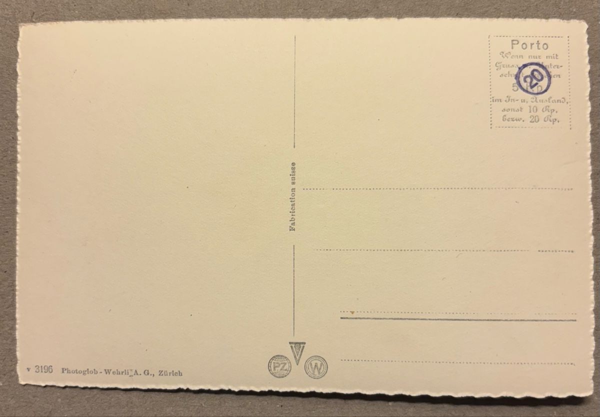 Cartoline postali: Ansichtskarte Wengen  – Usato da Luzern venduto da Balbel 1