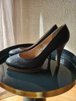 Zign Leder Pumps Gr 41 Schwarz Echtleder High Heels 11 cm 2