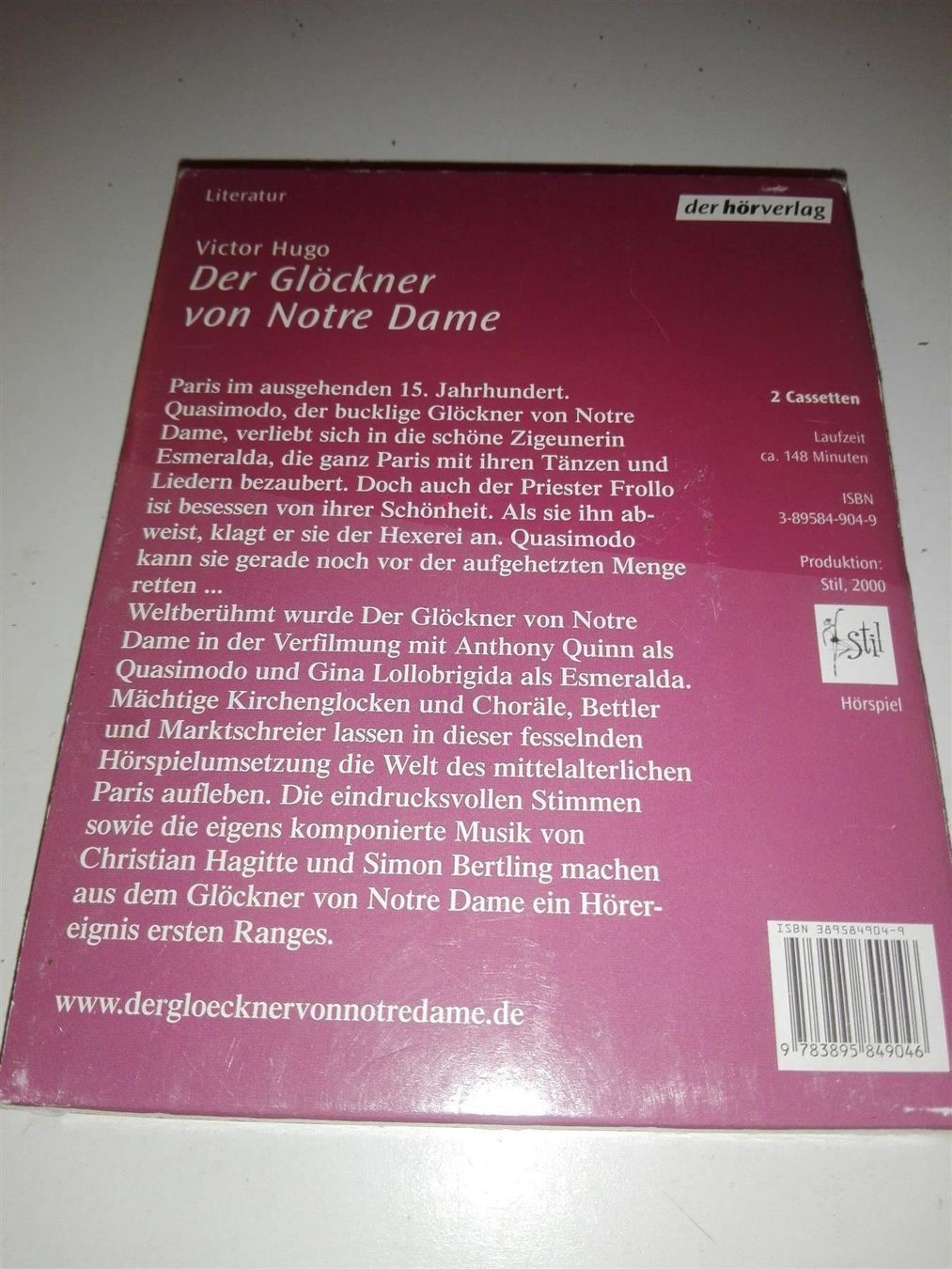 Kompaktkassetten: Der Glöckner von Notre Dame   (2-MCs) – Gebraucht aus St.Gallen von elk2023 5