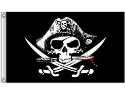 PIRATENFLAGGE 1 - 90 x 60 - JOLLY ROGER - FAHNE PIRAT SKULL