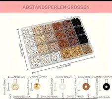 2450 Perlen zum Basteln div. Farben & Buchstaben