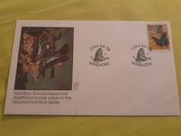 Namibie 1994 Papillon, Courrier Standardisé, Rare! Cachet 🦋