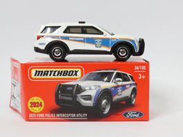 Matchbox Ford Police Interceptor Utility Polizei Paramedix