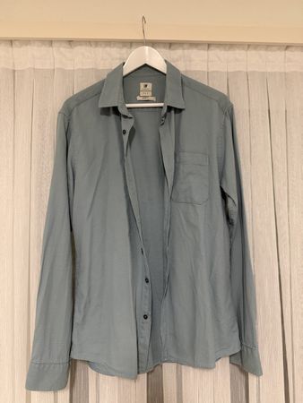 Herren Hemd DF ILI blau Slim Fit Langarm guter Zustand