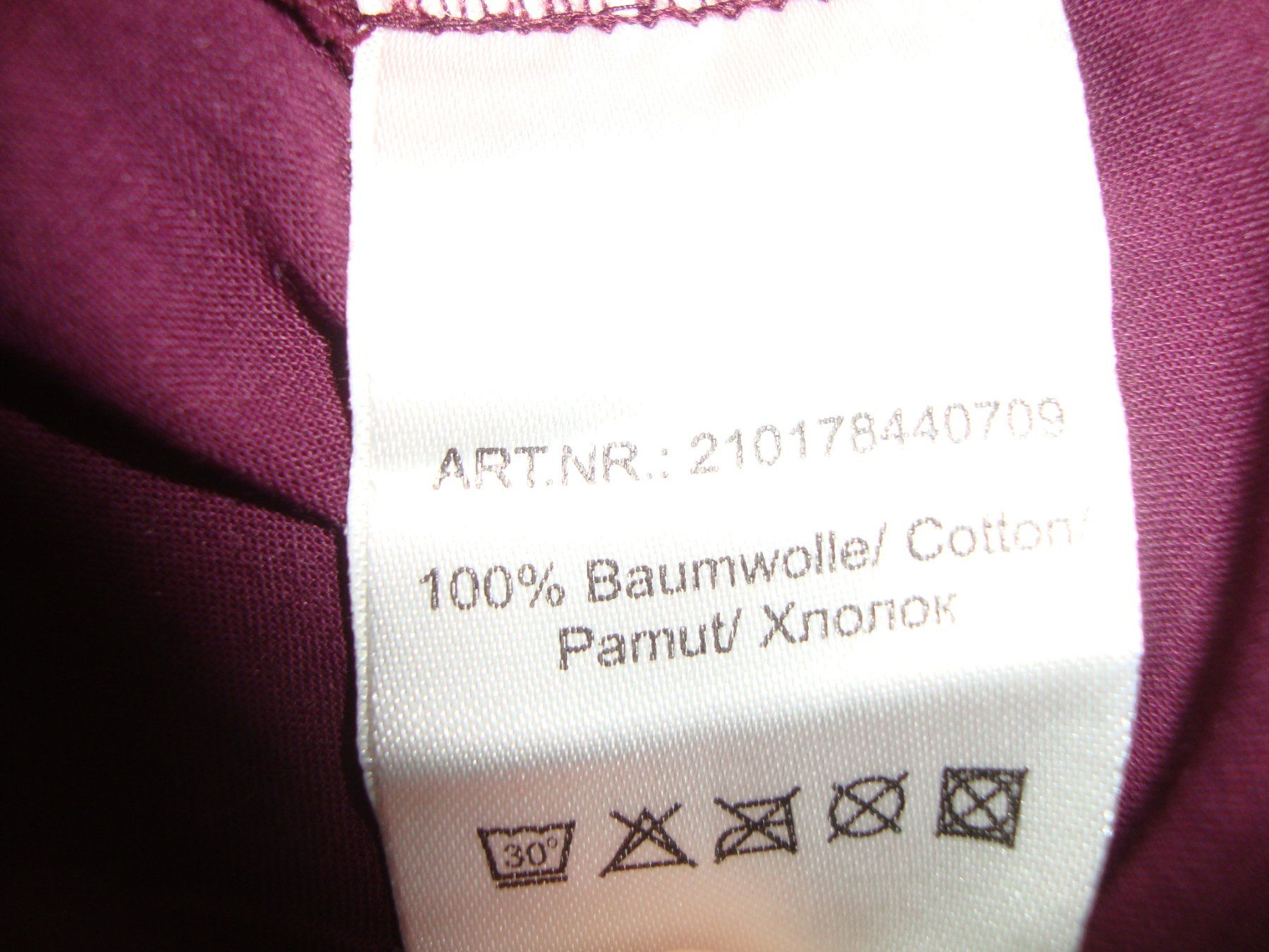 Camicette: Baumwoll-Bluse auberginefarben – Nuovo (secondo la descrizione) da Laufen venduto da ereli 5