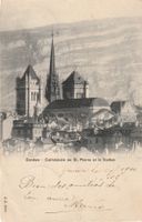 Ansichtskarte Genf St. Pierre und Salève gelaufen 1900