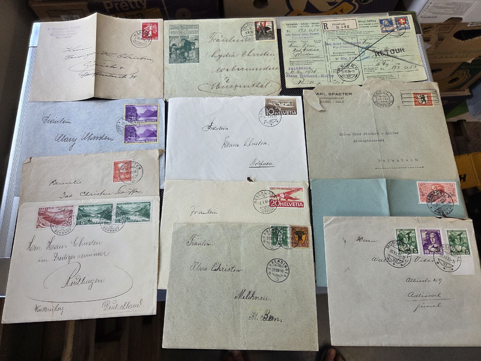 Tous les timbres: Alte CH Briefe  – D'occasion à Dietikon par Allegra34 8