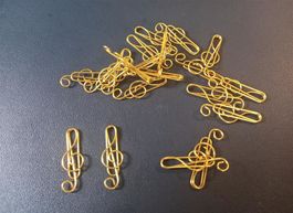400x Büroklammer Violinschlüssel Musik / Trombone clé de sol