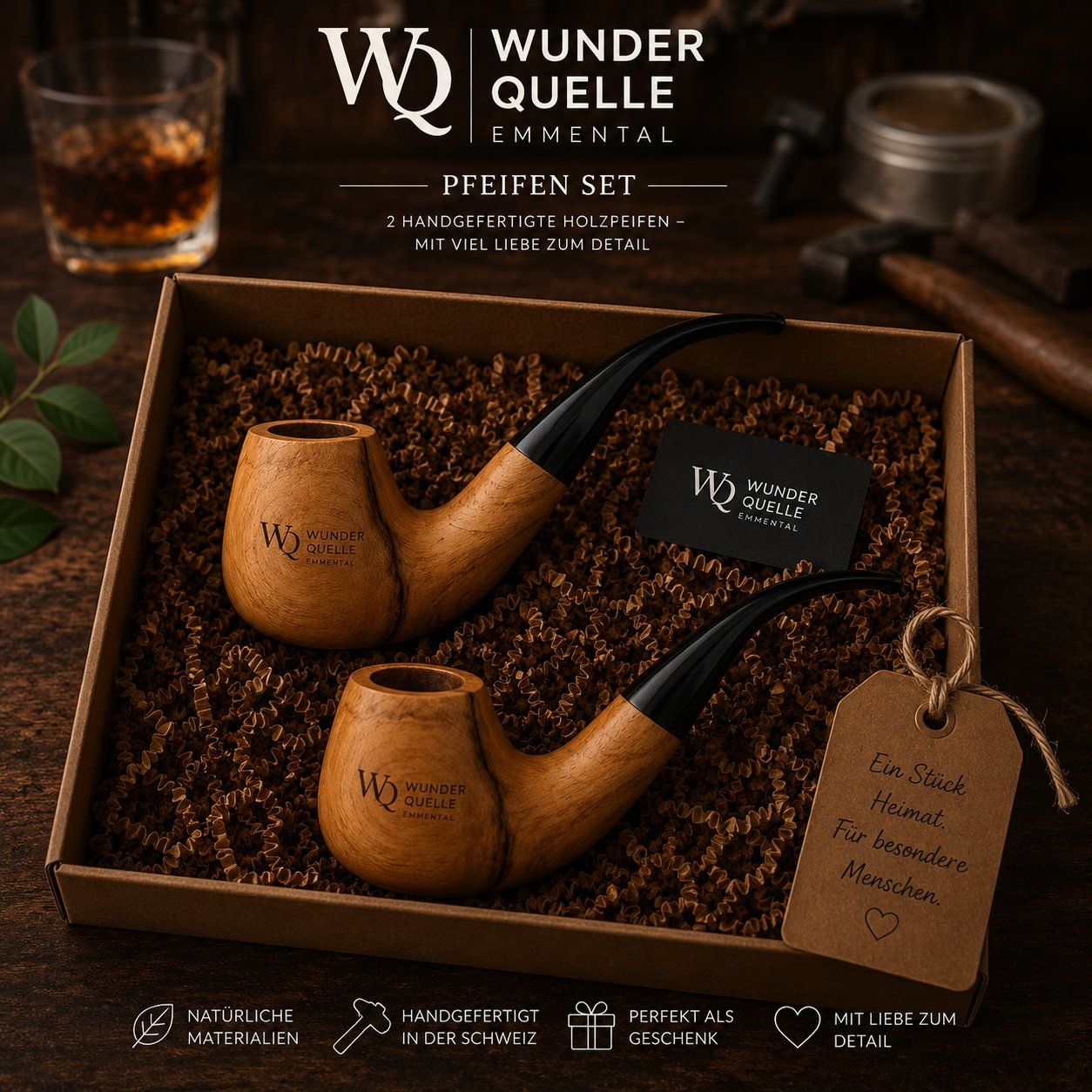 Pipes & Accessoires: Pfeifen Geschenkset (2er Set) – Neuf avec emballage d'origine à Eggiwil par WQ_Emmental