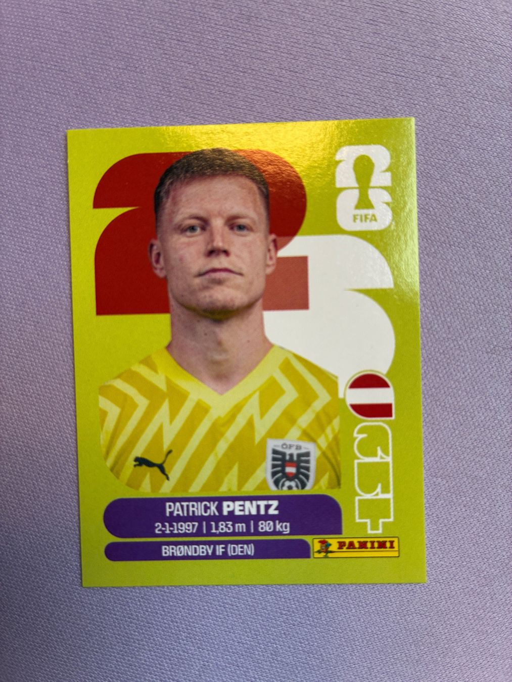 Panini Sammelbilder & Trading cards: FIFA WC 2026 Patrick Pentz AUT 3 Sticker – Neu (gemäss Beschreibung) aus Boll von valoune01