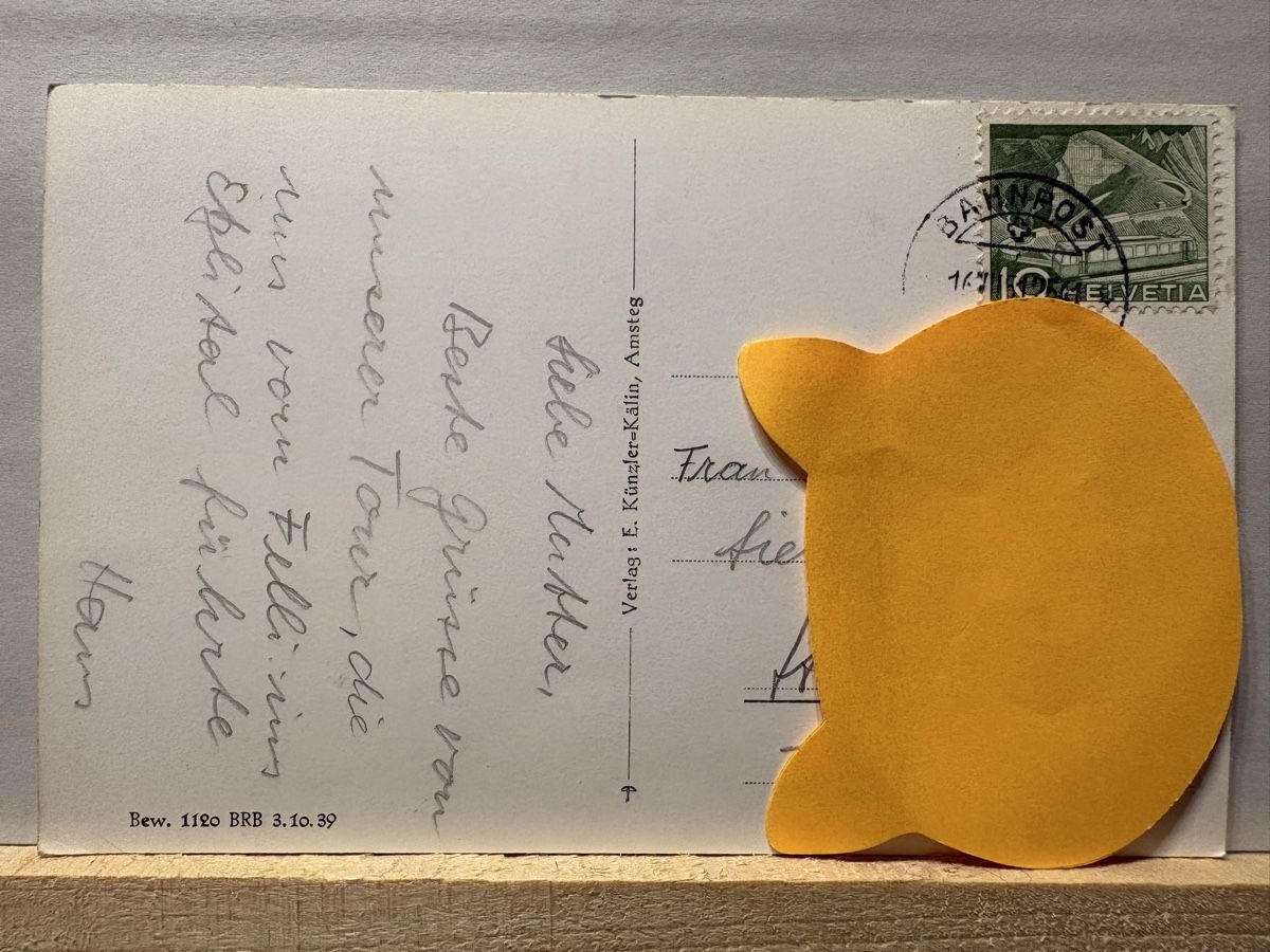 Cartoline postali: AK von Ezzli Hütte & Sonnigwichtel – Usato da Rümlang venduto da Brieftaube1 1
