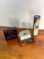 Vintage Kalender "Heimbach" & Puder-Dose "Nord-West" (Set)
