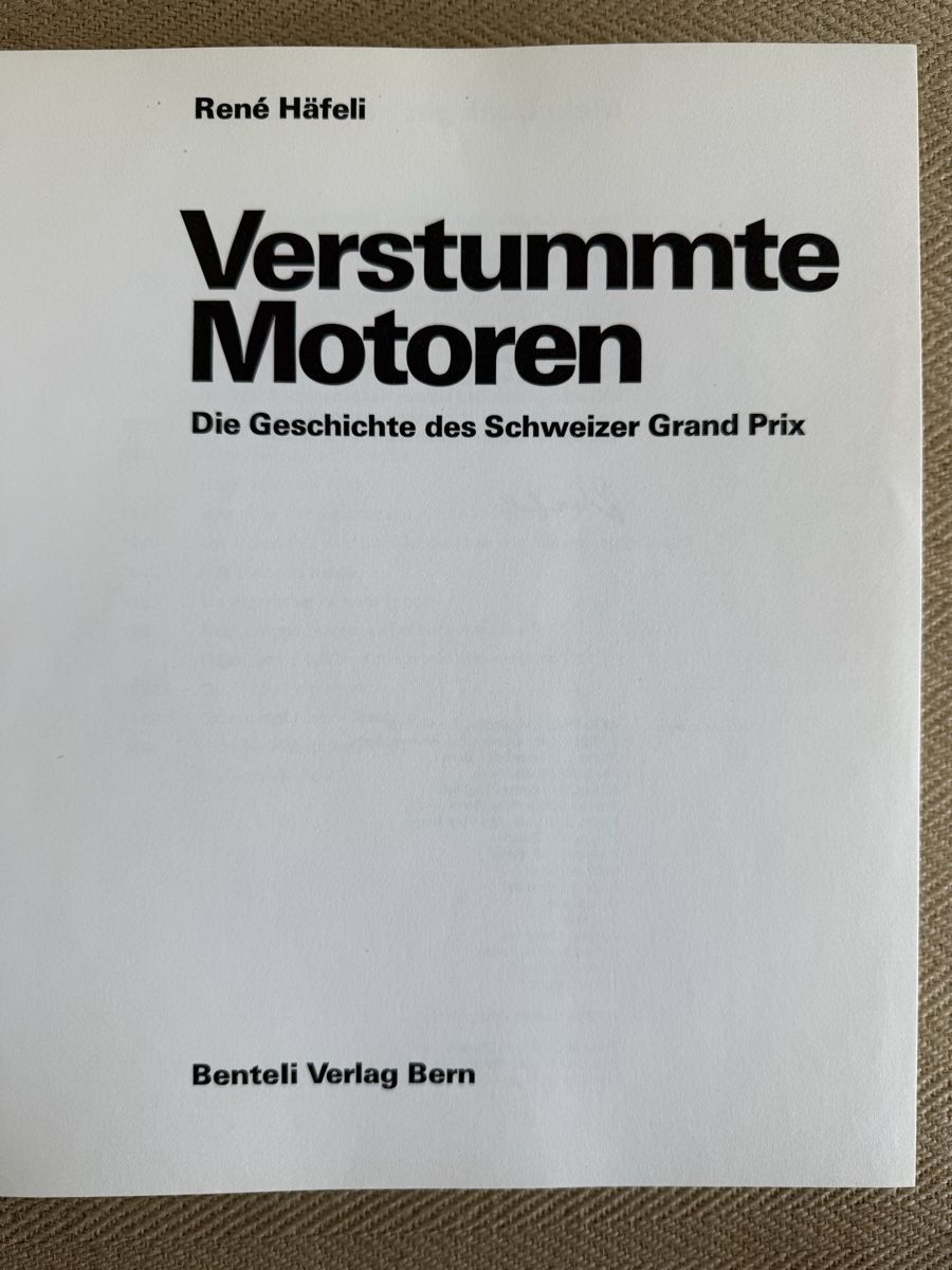 Libri: Formel 1 Buch Geschichte des Schweizer Grand Prix – Usato da Konolfingen venduto da petzipetz 1