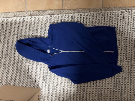 American Apparel Kapuzenjacke blau Grösse S gebraucht