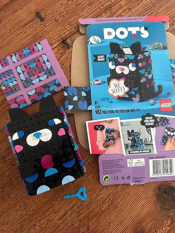 Kit di costruzioni: Lego Dots 41924 Geheimbox Katze Stiftehalter – Usato da Adlikon venduto da suermel2000 2