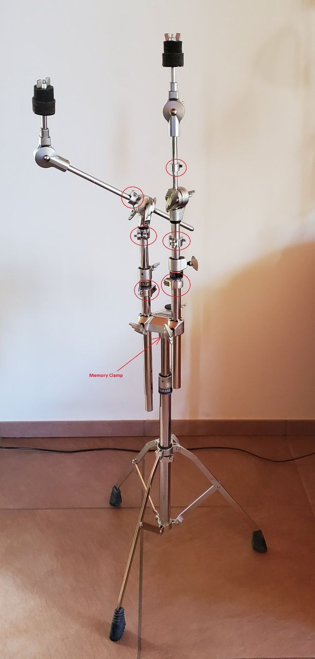 Yamaha Musikinstrumente: Doppel Cymbalstand Yamaha – Gebraucht aus Kestenholz von Figaro56 1