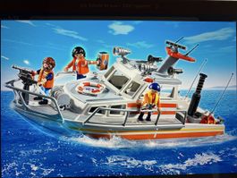 Playmobil Lösch-Rettungskreuzer 5540 mit Rettungsinsel 5545
