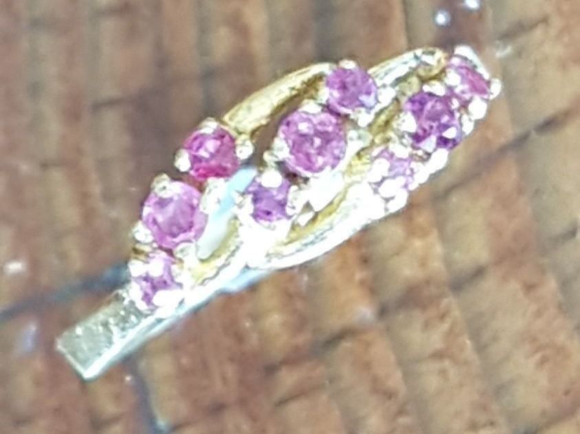 Bagues: Schöner Goldring mit 9 Rubinen – Neuf (Voir description) à Unterägeri par Altgoldschmuck 5