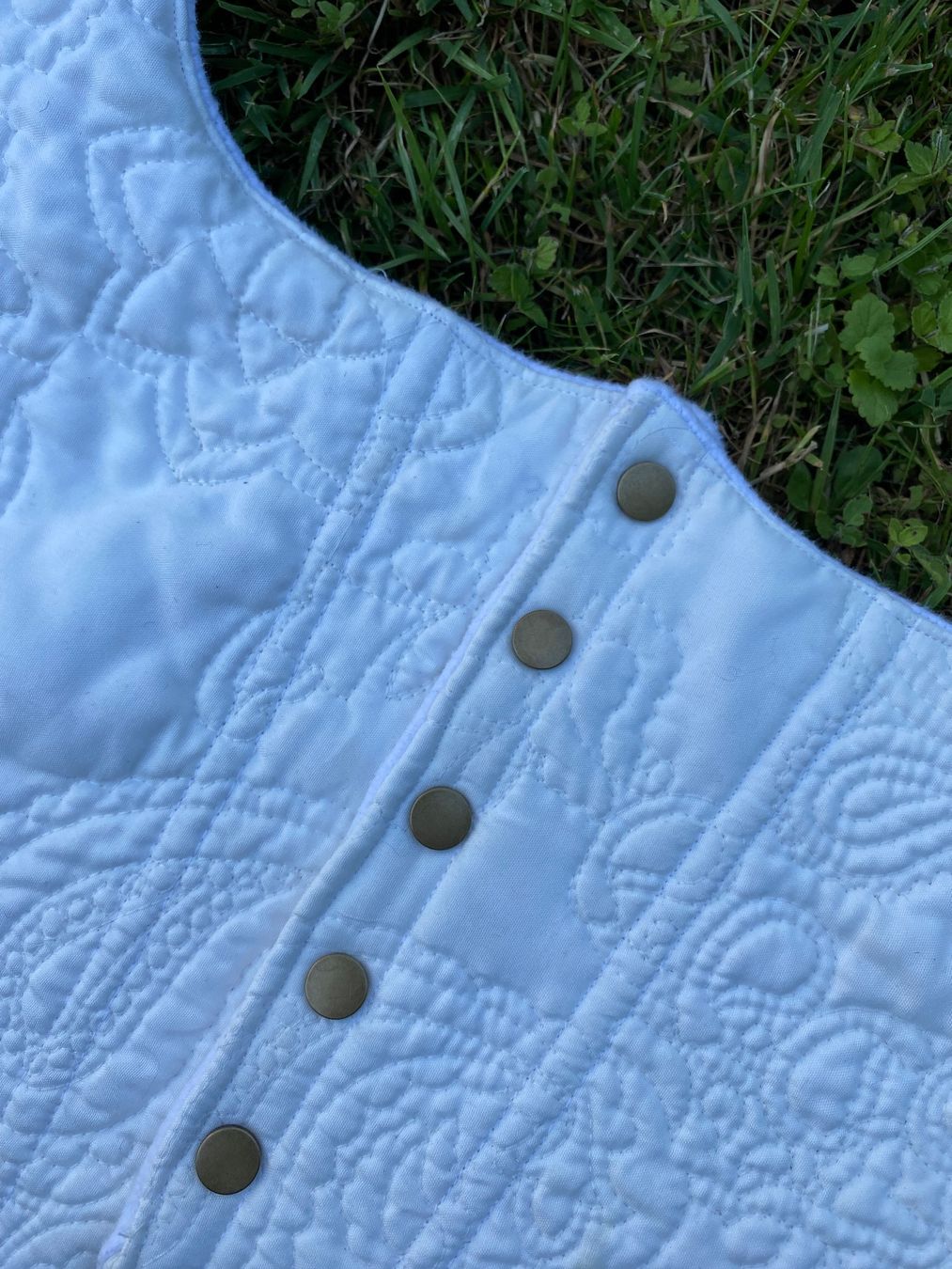 Tops: Weisses Korsett mit Muster Gr. S – Neuf avec emballage d'origine à lommis par inf_thv8 3