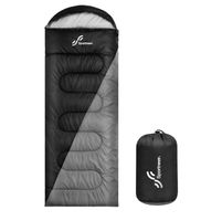 Sportneer Schlafsack schwarz mit Beutel