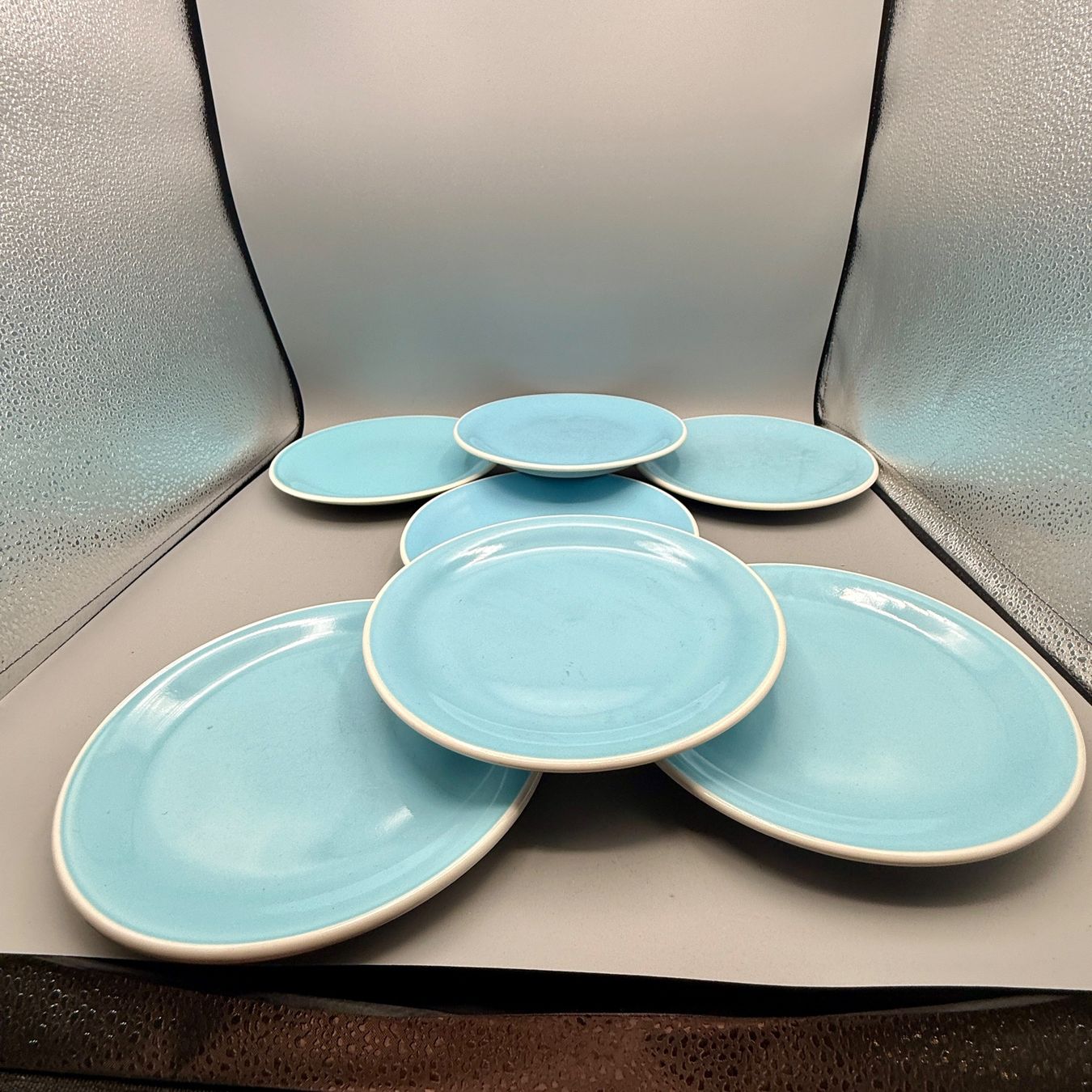 Rössler Teller: 7 Dessertteller  Rössler Blau 19cm – Gebraucht aus Ueberstorf von Brocandi 5