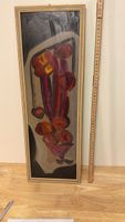 Original Gemälde von Reni Blum – abstraktes Blumenmotiv