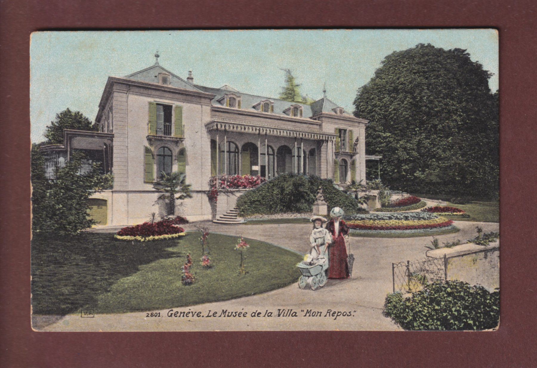 Ansichtskarten: GENEVE - Musée de la Villa Mon Repos – Gebraucht aus Pully von nicecards