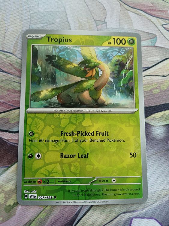 Tropius Reverse Holo 007 Scarlet & Violet Kaufen auf Ricardo