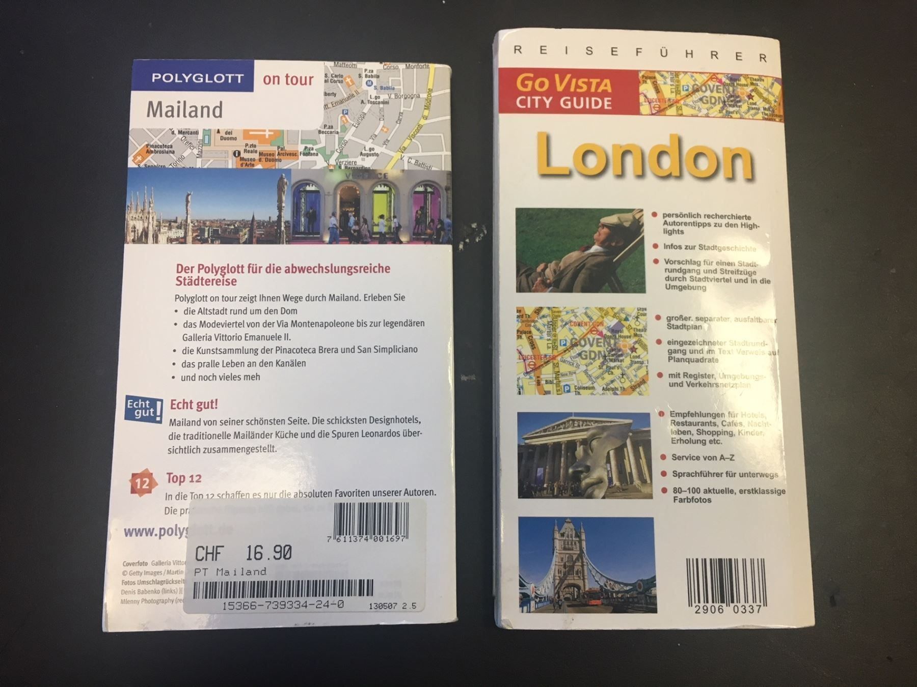 Bücher: Reiseführer London und Mailand ! – Gebraucht aus Brügg BE von rutschimedizin 1