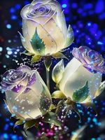 Diamond Painting Eisrosen 40x50 cm