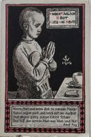 Künstler Karte, Kriegsnot Unterstützung, Zürich, 1914