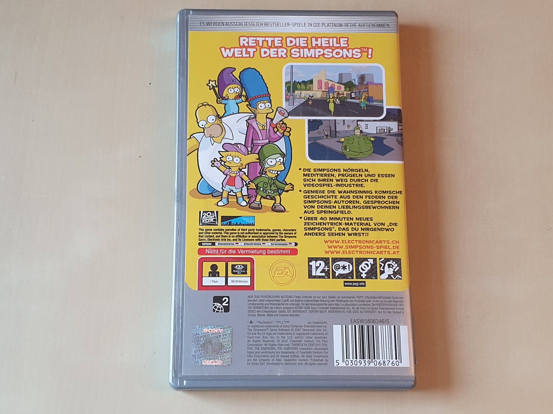 Sony Jeux: Die Simpsons Das Spiel – D'occasion à Stansstad par collectorsshop 1