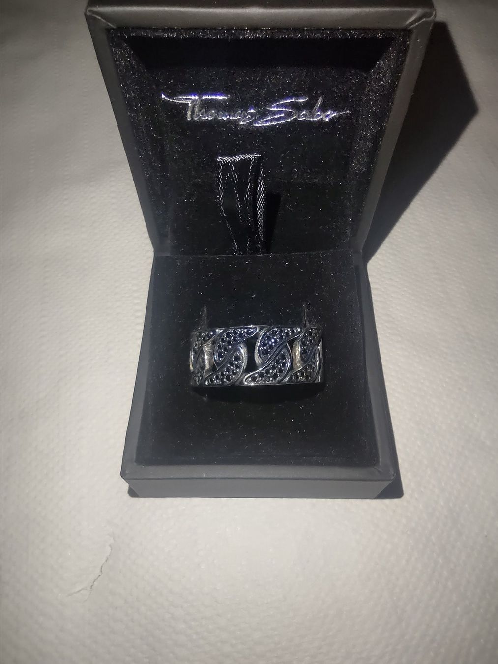 Ciondoli: THOMAS SABO SILBER SCHMUCK SET RING GITARRE ANHÄNGER KETTE – Nuovo e nell'imballaggio originale da Lupfig venduto da Womewome 3
