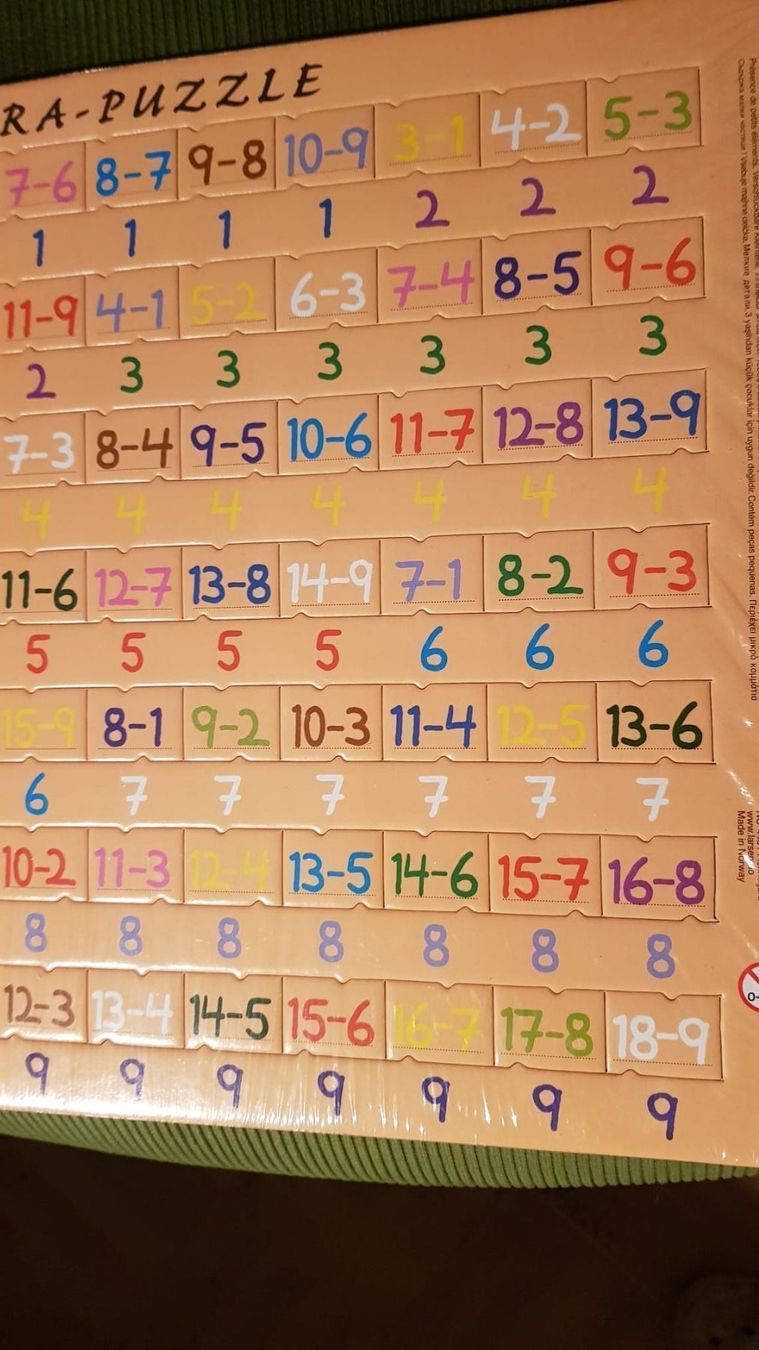 Giochi: Rechen Subtra - Puzzle  soustraire – Nuovo e nell'imballaggio originale da Spiegel b. Bern venduto da Gudi8 2
