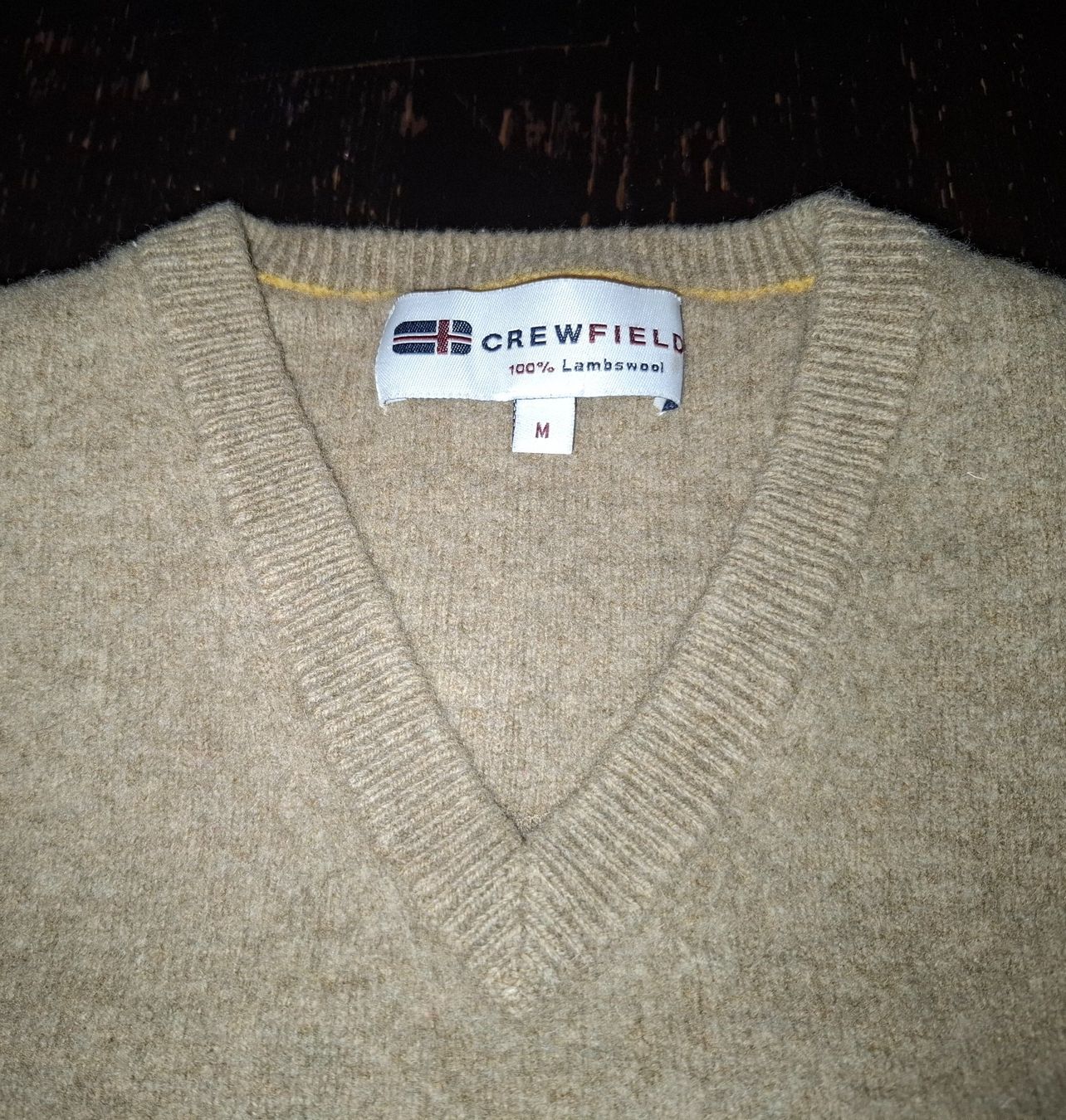 Maglioni & Felpe: Crewfield Lambswool Pullunder Beige Grösse M-Top! Neuwertig – Nuovo (secondo la descrizione) da Meilen venduto da Anfield1 1