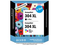 HP-304 XL – Kompat. Drucker-Patronen, Chip & Füllstand (2x)
