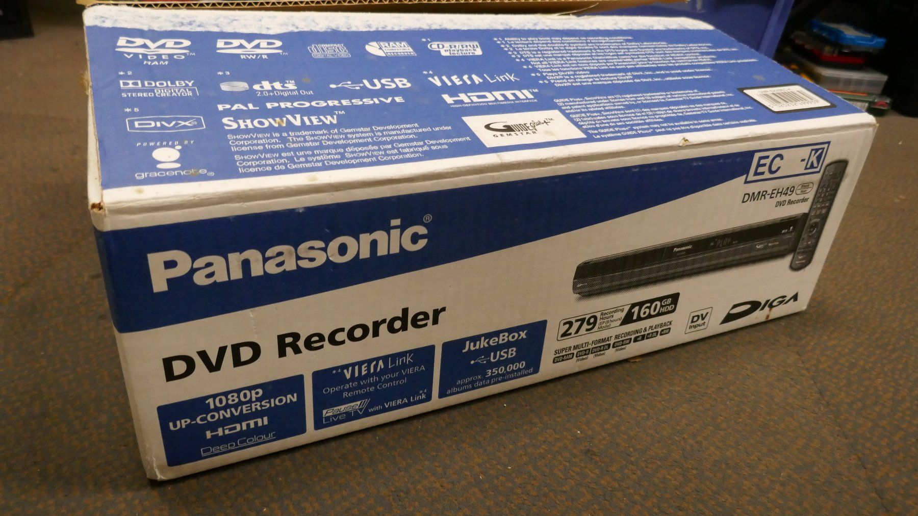 Panasonic Registratori: Panasonic DMR-EH49 DVD Recorder – Nuovo (secondo la descrizione) da Wenslingen venduto da FairlightCMI 4