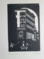 B.KOLLER HOLZSCHNITT SIGNIERT BARONENHAUS IN WIL SG