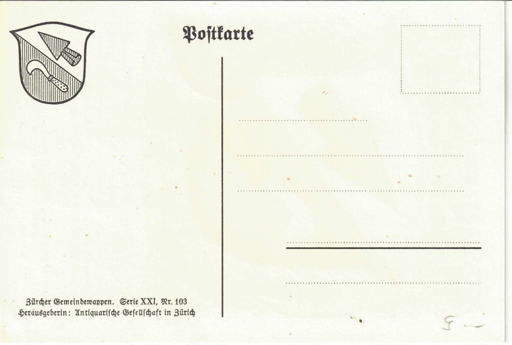 Cartes postales: Dachsen - Gemeindewappen – D'occasion à Ettingen par Kartenplanet 1