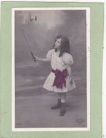 Frankreich Kitsch Kind Mädchen Spielzeug 1907