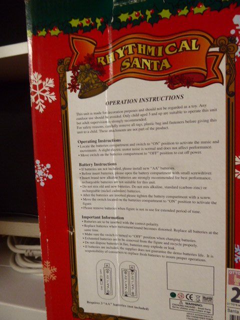 Tutte le decorazioni: Weihnachtsmann beweglich und Song – Nuovo (secondo la descrizione) da Winterthur venduto da Bulldog5 6