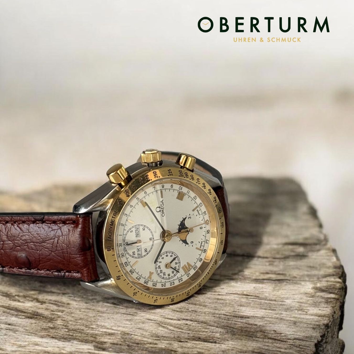 Omega Orologi: Omega Speedmaster Vollkalender Mondphase Ref. 175.0038 – Usato da Brugg AG venduto da Oberturm 4