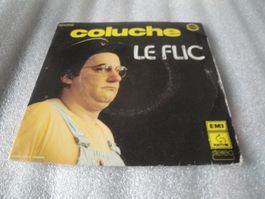 Coluche - Le Flic - 1975 (Disque Vinyle 45 tours Humour)
